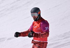 (SP)CHINA-ZHANGJIAKOU-WINTER PARALYMPICS-PARA SNOWBOARD-MEN'S CROSS LL1(CN)