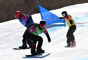 (SP)CHINA-ZHANGJIAKOU-WINTER PARALYMPICS-PARA SNOWBOARD-MEN'S CROSS LL1(CN)