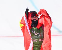 (SP)CHINA-ZHANGJIAKOU-WINTER PARALYMPICS-PARA SNOWBOARD-MEN'S CROSS LL1(CN)