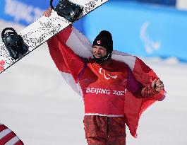 (SP)CHINA-ZHANGJIAKOU-WINTER PARALYMPICS-PARA SNOWBOARD-MEN'S CROSS LL1(CN)