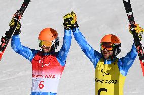 (SP)CHINA-BEIJING-BEIJING 2022 WINTER PARALYMPICS-ALPINE SKIING-MEN'S SUPER COMBINED-VISION IMPAIRED(CN)