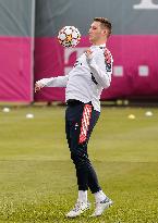 (SP)GERMANY-MUNICH-FOOTBALL-UEFA CHAMPIONS LEAGUE-BAYERN MUNICH-TRAINING SESSION