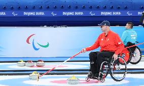 (SP)CHINA-BEIJING-WINTER-PARALYMPICS-WHEELCHAIR CURLING-ROUND ROBIN SESSION-GBR VS SVK(CN)