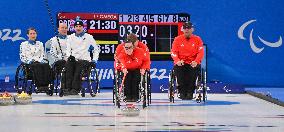 (SP)CHINA-BEIJING-WINTER PARALYMPICS-WHEELCHAIR CURLING-ROUND ROBIN SESSION-GBR VS EST (CN)