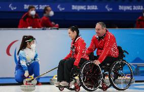 (SP)CHINA-BEIJING-WINTER PARALYMPICS-WHEELCHAIR CURLING-ROUND ROBIN SESSION-SVK VS KOR (CN)