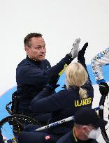 (SP)CHINA-BEIJING-WINTER PARALYMPICS-WHEELCHAIR CURLING-ROUND ROBIN SESSION-SWE VS EST (CN)