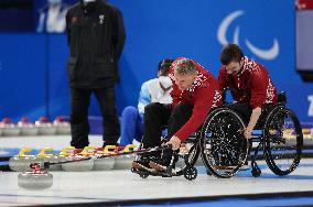 (SP)CHINA-BEIJING-WINTER PARALYMPICS-WHEELCHAIR CURLING-ROUND ROBIN SESSION-LAT VS NOR (CN)