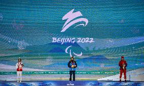 (SP)CHINA-BEIJING-WINTER PARALYMPICS-ALPINE SKIING-WOMEN'S SUPER COMBINED STANDING-AWARDING CEREMONY (CN)