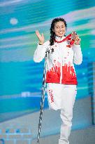 (SP)CHINA-BEIJING-WINTER PARALYMPICS-ALPINE SKIING-WOMEN'S SUPER COMBINED SITTING-AWARDING CEREMONY (CN)