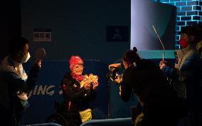 (SP)CHINA-BEIJING-WINTER PARALYMPICS-ALPINE SKIING-WOMEN'S SUPER COMBINED SITTING-AWARDING CEREMONY (CN)