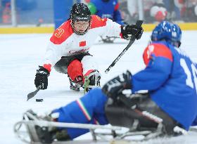 (SP)CHINA-BEIJING-WINTER PARALYMPICS-PARA ICE HOCKEY-GROUP B-CHN VS ITA (CN)