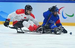 (SP)CHINA-BEIJING-WINTER PARALYMPICS-PARA ICE HOCKEY-GROUP B-CHN VS ITA (CN)