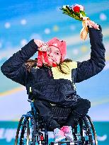 (SP)CHINA-ZHANGJIAKOU-WINTER PARALYMPICS-PARA BIATHLON-WOMEN'S MIDDLE DISTANCE SITTING-AWARDING CEREMONY (CN)