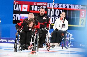 (SP)CHINA-BEIJING-WINTER PARALYMPICS-WHEELCHAIR CURLING-ROUND ROBIN SESSION-CAN VS SVK (CN)