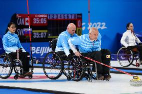 (SP)CHINA-BEIJING-WINTER PARALYMPICS-WHEELCHAIR CURLING-ROUND ROBIN SESSION-CHN VS USA (CN)