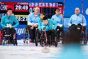 (SP)CHINA-BEIJING-WINTER PARALYMPICS-WHEELCHAIR CURLING-ROUND ROBIN SESSION-CHN VS USA (CN)