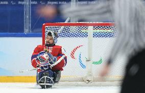 (SP)CHINA-BEIJING-WINTER PARALYMPICS-PARA ICE HOCKEY-GROUP B-CZE VS SVK (CN)