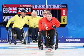 (SP)CHINA-BEIJING-WINTER PARALYMPICS-WHEELCHAIR CURLING-ROUND ROBIN SESSION-GBR VS SWE (CN)