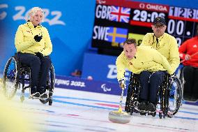 (SP)CHINA-BEIJING-WINTER PARALYMPICS-WHEELCHAIR CURLING-ROUND ROBIN SESSION-GBR VS SWE (CN)
