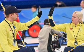 (SP)CHINA-BEIJING-WINTER PARALYMPICS-WHEELCHAIR CURLING-ROUND ROBIN SESSION-NOR VS SWE (CN)