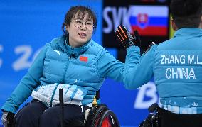 (SP)CHINA-BEIJING-WINTER PARALYMPICS-WHEELCHAIR CURLING-ROUND ROBIN SESSION-CHN VS SVK  (CN)
