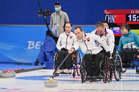 (SP)CHINA-BEIJING-WINTER PARALYMPICS-WHEELCHAIR CURLING-ROUND ROBIN SESSION-CHN VS SVK  (CN)