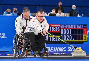 (SP)CHINA-BEIJING-WINTER PARALYMPICS-WHEELCHAIR CURLING-ROUND ROBIN SESSION-CHN VS SVK  (CN)