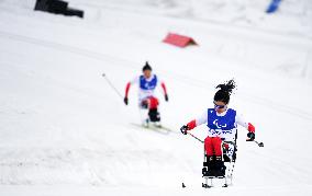 (SP)CHINA-ZHANGJIAKOU-WINTER PARALYMPICS-PARA CROSS-COUNTRY SKIING-WOMEN'S SPRINT SITTING FINAL (CN)