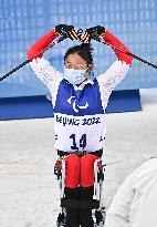 (SP)CHINA-ZHANGJIAKOU-WINTER PARALYMPICS-PARA CROSS-COUNTRY SKIING-WOMEN'S SPRINT SITTING FINAL (CN)