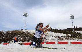 (SP)CHINA-ZHANGJIAKOU-WINTER PARALYMPICS-PARA CROSS-COUNTRY SKIING-WOMEN'S SPRINT SITTING FINAL (CN)