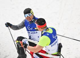 (SP)CHINA-ZHANGJIAKOU-WINTER PARALYMPICS-PARA CROSS-COUNTRY SKIING-MEN'S SPRINT SITTING FINAL (CN)