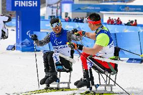 (SP)CHINA-ZHANGJIAKOU-WINTER PARALYMPICS-PARA CROSS-COUNTRY SKIING-MEN'S SPRINT SITTING FINAL (CN)