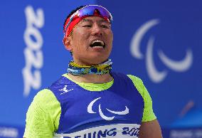 (SP)CHINA-ZHANGJIAKOU-WINTER PARALYMPICS-PARA CROSS-COUNTRY SKIING-MEN'S SPRINT SITTING FINAL (CN)