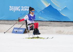 (SP)CHINA-ZHANGJIAKOU-WINTER PARALYMPICS-PARA CROSS-COUNTRY SKIING-WOMEN'S SPRINT SITTING FINAL (CN)