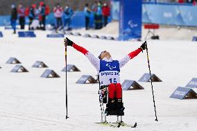 (SP)CHINA-ZHANGJIAKOU-WINTER PARALYMPICS-PARA CROSS-COUNTRY SKIING-WOMEN'S SPRINT SITTING FINAL (CN)