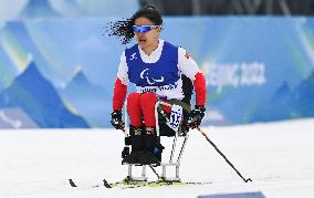 (SP)CHINA-ZHANGJIAKOU-WINTER PARALYMPICS-PARA CROSS-COUNTRY SKIING-WOMEN'S SPRINT SITTING FINAL (CN)