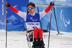 (SP)CHINA-ZHANGJIAKOU-WINTER PARALYMPICS-PARA CROSS-COUNTRY SKIING-WOMEN'S SPRINT SITTING FINAL (CN)