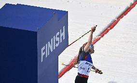 (SP)CHINA-ZHANGJIAKOU-WINTER PARALYMPICS-PARA CROSS-COUNTRY SKIING-WOMEN'S SPRINT FREE TECHNIQUE VISION IMPAIRED(CN)