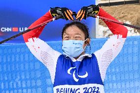 (SP)CHINA-ZHANGJIAKOU-WINTER PARALYMPICS-PARA CROSS-COUNTRY SKIING-WOMEN'S SPRINT SITTING FINAL (CN)