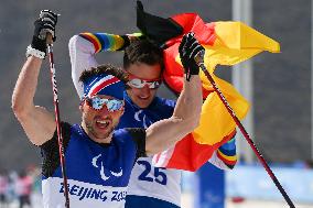 (SP)CHINA-ZHANGJIAKOU-WINTER PARALYMPICS-PARA CROSS-COUNTRY SKIING-MEN'S SPRINT FREE STANDING FINAL (CN)