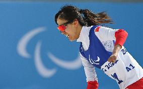 (SP)CHINA-ZHANGJIAKOU-WINTER PARALYMPICS-PARA CROSS-COUNTRY SKIING-WOMEN'S SPRINT FREE STANDING FINAL (CN)