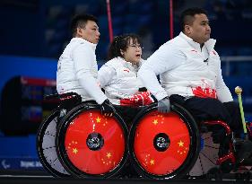 (SP)CHINA-BEIJING-WINTER PARALYMPICS-WHEELCHAIR CURLING-ROUND ROBIN SESSION-CHN VS NOR (CN)
