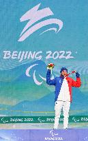 (SP)CHINA-ZHANGJIAKOU-WINTER PARALYMPICS-PARA CROSS-COUNTRY SKIING-MEN'S SPRINT FREE STANDING-AWARDING CEREMONY(CN)