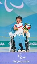 (SP)CHINA-ZHANGJIAKOU-WINTER PARALYMPICS-PARA CROSS-COUNTRY SKIING-AWARDING CEREMONY (CN)