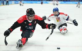 (SP)CHINA-BEIJING-WINTER PARALYMPICS-PARA ICE HOCKEY-QUALIFYING FINALS-CHN VS CZE (CN)