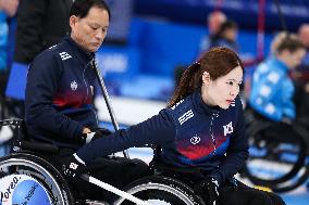 (SP)CHINA-BEIJING-WINTER PARALYMPICS-WHEELCHAIR CURLING-ROUND ROBIN SESSION-KOR VS GBR (CN)