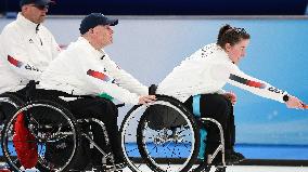 (SP)CHINA-BEIJING-WINTER PARALYMPICS-WHEELCHAIR CURLING-ROUND ROBIN SESSION-KOR VS GBR (CN)