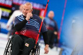 (SP)CHINA-BEIJING-WINTER PARALYMPICS-WHEELCHAIR CURLING-ROUND ROBIN SESSION-USA VS LAT (CN)