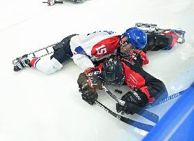 (SP)CHINA-BEIJING-WINTER PARALYMPICS-PARA ICE HOCKEY-QUALIFYING FINALS-CHN VS CZE (CN)