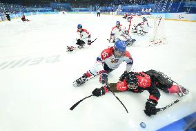 (SP)CHINA-BEIJING-WINTER PARALYMPICS-PARA ICE HOCKEY-QUALIFYING FINALS-CHN VS CZE (CN)